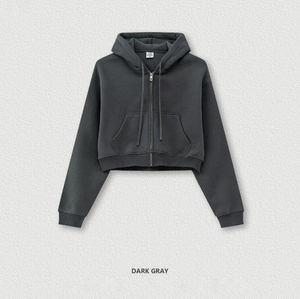 Abrigos de Otoño/Invierno para mujer al por mayor 2025 nueva moda informal suelta de lana de cordero con cremallera y capucha acolchada de algodón - Product Image 5