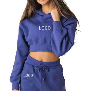 เสื้อครอปฮู้ดดี้ Kivotech ดีไซน์โดดเด่น คุณภาพดี สำหรับผู้หญิง สไตล์สวมหัว - Product Image 2