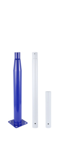 Poteaux de lampadaires solaires démontables en aluminium galvanisé à chaud ECOSOLAR 3M-6M, forme octogonale carrée, personnalisés - Product Image 2