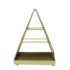 Style classique T Lumière Titulaire Bougeoir Maison Décoratif De Luxe Élégant À La Main Personnalisé Or Couleur Lanterne En Métal Verre - Product Image 4