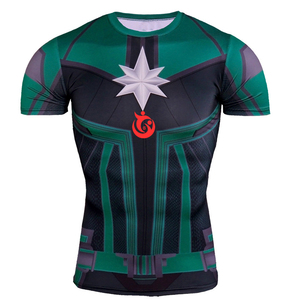 Haut de gymnastique à manches longues à compression UPF 50 + pour hommes, protège-rashguard imprimé avec logo personnalisé pour les sports de MMA et de surf, chemise de surf unie - Product Image 1