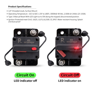 เบรกเกอร์วงจรพร้อม250A บ่งชี้ LED - Product Image 3