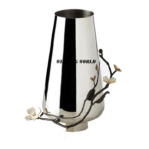 แจกันดอกไม้โลหะสำหรับตกแต่งโต๊ะงานกิจกรรมกระถางต้นไม้ตกแต่งสำเร็จรูปออกแบบตามสั่ง - Product Image 2