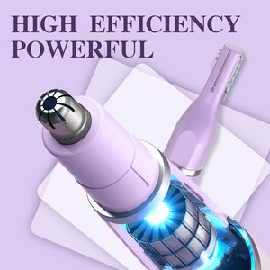 Tondeuse à cheveux professionnelle rechargeable par USB à double lame, tondeuse indolore pour le nez et les sourcils pour hommes et femmes, facile à nettoyer - Product Image 6
