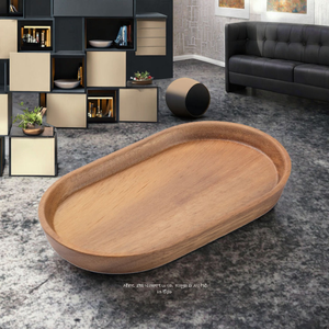 ถาดเก็บของอเนกประสงค์แบบพกพา รูปทรงสี่เหลี่ยมผืนผ้า ทำจากไม้วอลนัทคลาสสิก เคลือบแลคเกอร์ แกะสลักลาย ใช้ซ้ำได้ เหมาะสำหรับใช้ในห้องครัวและห้องนั่งเล่น - Product Image 6