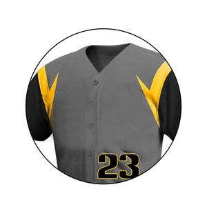 El último diseño Nuevos servicios OEM Uniforme de béisbol estampado liso Jersey y conjunto corto uniforme de equipo personalizado de béisbol - Product Image 4