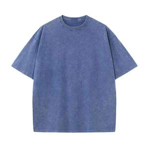 Wholesale High Quality Mens Acid Wash T-shirt Streetwear Hip Hop 100% Cotton Tshirts Custom Graphic Vintage t Shirts - Product Image 4