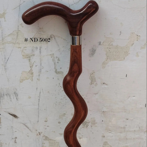 Handicraft Customized Designer Wooden Carved polished Handle Walking Stick Size Ninty cm Home decore - Product Image 1