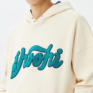 Sweat à capuche tendance 2026 en coton mélangé respirant, impression 3D en relief, logo personnalisé, coton de haute qualité, meilleure qualité, prix bas - Product Image 2