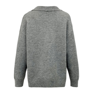 Suéter Cárdigan de Punto Crochet Estilo Coreano para Mujer, Casual, Suave, con Botones, Moda de Invierno, Manga Larga, con Logotipo Personalizado - Product Image 1