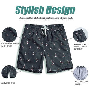 Pantalones cortos de calidad superior con logotipo personalizado al por mayor, pantalones cortos de algodón y poliéster de verano a bajo precio de Pakistán, pantalones cortos de baño a la moda para hombre - Product Image 3