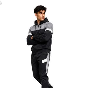 Mens Custom Logo Tech Fleece Tracksuit Set Full <b>Zip</b> <b>Hooded</b> Jacket Jogger Pants Athletic Sportswear Training Running Outfit - Product Image 2