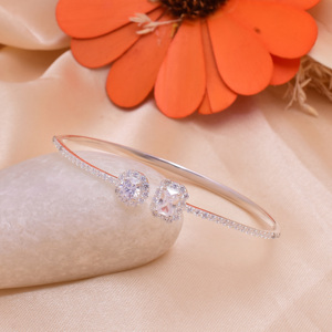 Elegant Sterling Silver Oval Natural Cut Stone Luxury Certified <b>Bracelet</b> Simple Fashionable All-<b>Match</b> Accessory Zircon Party - Product Image 3