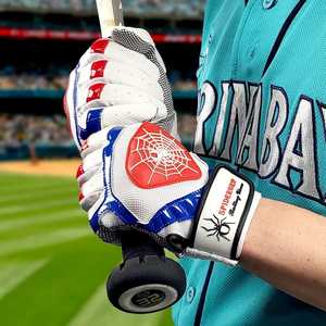 Guantes de bateo de béisbol de cuero personalizados Pro Grip, ligero y duradero para hombres, mujeres, tallas para jóvenes - Product Image 4