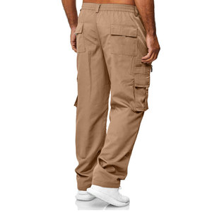 Nuevo personalizado 2025 moda deportes al aire libre Casual Multi bolsillos diseño hombres pantalones Streetwear en blanco Jogger Cargo pantalones para hombres - Product Image 5