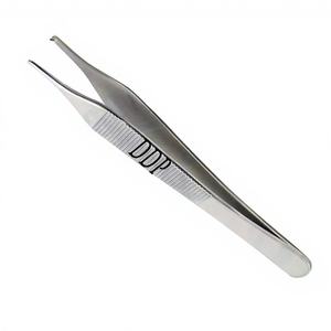 Pinzas Adson Brown para tejido, 12 cm, acero inoxidable, instrumentos quirúrgicos, 1X2 dientes, DADDY D PRO Forceps BY DADDY D PRO CE ISO - Product Image 1