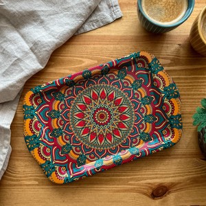 ถาดโลหะทาสีสองด้านสำหรับตกแต่งบ้านถาดขึ้นบ้านใหม่สไตล์ทันสมัย - Product Image 5