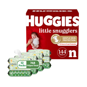 Little Snugglers Nouveau-né Huggie Couches Taille 1 (8-14 Lbs) 84 Couches pour bébés Couches pour nouveau-nés en gros - Product Image 2