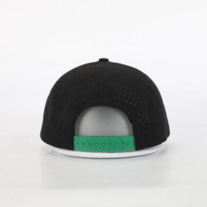 VN Wholesale Personnalisable Chapeau de golf à 5 panneaux Trous découpés au laser Broderie 3D Logo 100% Polyester Bande intérieure étanche Dos en plastique - Product Image 5