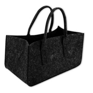 Bolsa de Fieltro Antracita para Leña, Práctica Bolsa de Transporte y Organizador de Ropa para Exteriores - Product Image 1