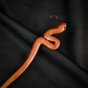 Premium Vietnam, venta al por mayor, Natural cuerno de búfalo, palo de pelo de serpiente, herramienta de estilismo hecha a mano para mujer, accesorios de moda naturales - Product Image 6