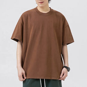 เสื้อยืดผ้าฝ้ายโอเวอร์ไซส์สำหรับผู้ชายเสื้อยืดลายปักโลโก้ตามสั่งขนาด230 GSM 100% - Product Image 1