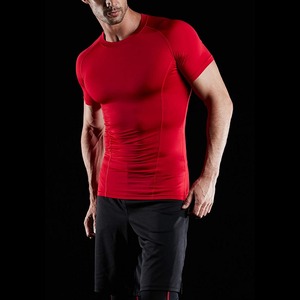 Custom Lightweight Seamless Breathable Four-Way Stretch <b>Compression</b> <b>Shirts</b> <b>for</b> <b>Men</b>-Fitness Gym Sports Training Exercise Active - Product Image 5
