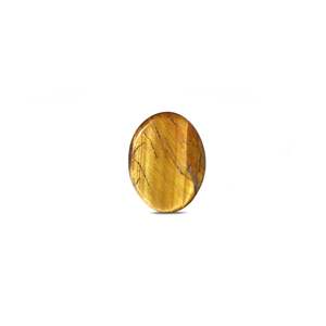 Pierre précieuse œil de tigre de 28,5 carats, pierre précieuse minérale brune polie, forme carrée ovale, comprenant larimar, pierre de lune, turquoise, opale plate - Product Image 2