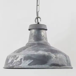 Azora Industries Grande suspension en fer au design industriel européen et moderne Lumière blanche chaude pour la décoration de la maison Plafond facile - Product Image 1