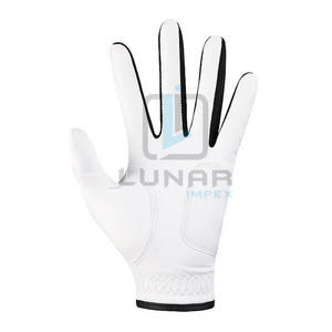 Guantes de golf para hombre ajustables antideslizantes de cuero Cabretta con capacidad personalizada al por mayor, agarre de golf para mano izquierda de piel de oveja para todo tipo de clima - Product Image 2