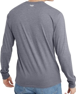 เสื้อยืดคอกลมแขนยาวผ้าฝ้ายออร์แกนิกสำหรับผู้ชาย - Product Image 2