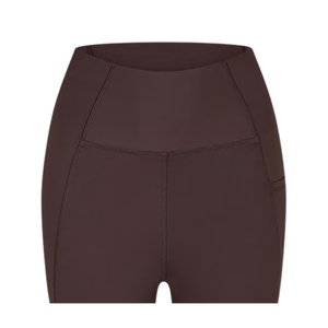 Women's High Waist Solid Ankle-Length Yoga <b>Leggings</b> Elastic Waist Quick Dry Breathable Windproof Spandex/Nylon Seamless Tummy - Product Image 2
