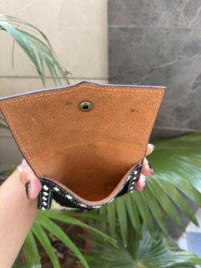 Monedero de cuero de vaca de estilo occidental para mujer, nueva minicartera multiusos tallada a mano con características de regalo - Product Image 6