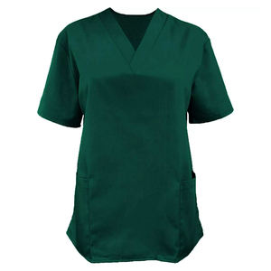 Conjuntos de uniformes de enfermería para mujer personalizados al por mayor de alta calidad, 100% tamaños de tela de lona de algodón, uniformes médicos de hospital de - Product Image 3
