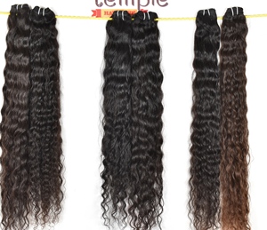 100% Manufactures Wholesale Virgin Processing None Indian color Natural Color <b>Black</b> Women Cuticle Aligned Human <b>Hair</b> <b>Extensions</b> - Product Image 3
