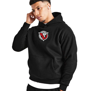 Men's Custom Logo Oversized Heavyweight Hoodies Fashionable 100% Cotton Sweatshirts for Winter - Product Image 2