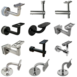 Soporte de Pasamanos Moderno de Acero Inoxidable con Acabado Satinado para Terraza, Pared, Hotel y Escalera, para Barandilla de Tubo y Uso en Centros Comerciales - Product Image 1
