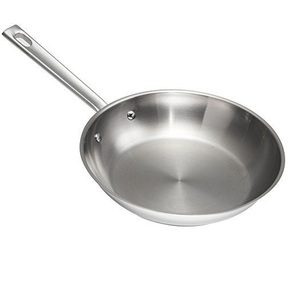 Classic Style Commercial Kitchenware Stainless Steel Chef Frying <b>Pan</b> with Composite Bottom Sanding Finish - Product Image 1