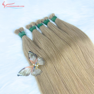 Meilleure vente Extensions de cheveux Remy vietnamiens couleur cuticule vierge en vrac 100g Double tirage prêt à expédier - Product Image 4