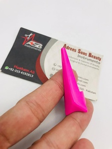 Herramientas largas de extensión de cabello de acero inoxidable con anillos de colores y agujas de gancho Pinky Hair Parting Ring Tool - Product Image 5