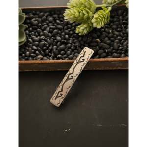 Pasador de Pelo Navajo Hecho a Mano en Plata de Ley, Elegante y Lujoso, Pinza de Pelo Navideña para Niñas, Lazo Bonito, Decoración de Pelo Metálica Hecha a Mano - Product Image 1