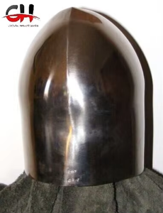 Custom SCA HNB 18 Gauge Steel Medieval Bascinet Casco con visera de barra. - Product Image 6