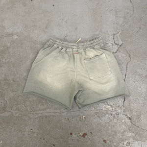 Entrenamiento gimnasio 2025 pantalones cortos de alta calidad lavados al sol pantalones cortos de peso pesado Jogging Vintage desgastados pantalones cortos lavados con ácido para hombre - Product Image 2