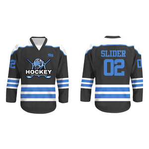 ชุดฮ็อกกี้น้ำแข็งสากลปักโลโก้ด้วยผ้าทวิลดีไซน์ใหม่ล่าสุดออกแบบได้ตามต้องการ - Product Image 1