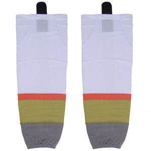 100% Poliéster Hecho Logotipo de impresión personalizado Calcetines de poliéster de hockey sobre hielo Calcetines de hockey sobre hielo de poliéster de alta calidad - Product Image 1