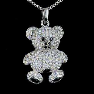 Luxury Iced Out <b>Teddy</b> <b>Bear</b> Moissanite Pendant Hip Hop Animal Cute Christian Gold Plated - Product Image 5