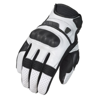 Gants de moto unisexes en cuir de vachette de qualité supérieure Pyrotect, paume rembourrée en polyuréthane, fermeture à cordon pour la moto et les sports de plein air