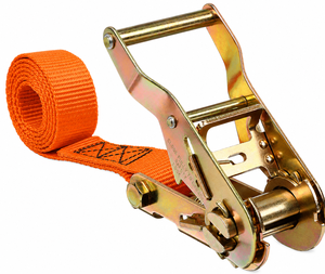 Correas de Amarre Resistentes de 38 mm, Color Naranja, 2 Toneladas de Resistencia a la Rotura, Cinturón de Poliéster sin Ganchos para el Transporte de Mercancías Pesadas - Product Image 1