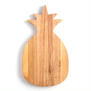 Planche à découper en bois naturel au design simple, couleur marron, pour légumes, pain et fromage - Product Image 3