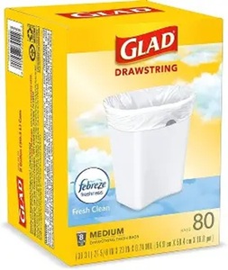 ถุงขยะแบบมีเชือกผูก Glad ForceFlex Protection Series ขนาดใหญ่ สำหรับห้องครัว ความจุ 13 แกลลอน จำนวน 110 ใบ - Product Image 3